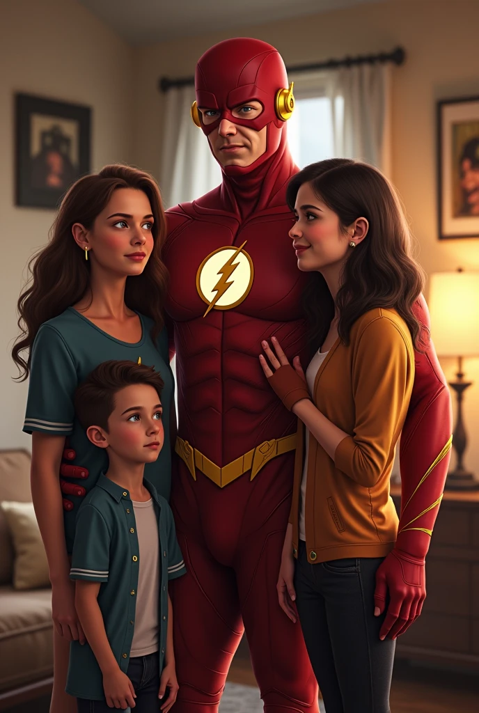 hình ảnh thực tế, gia đình the flash