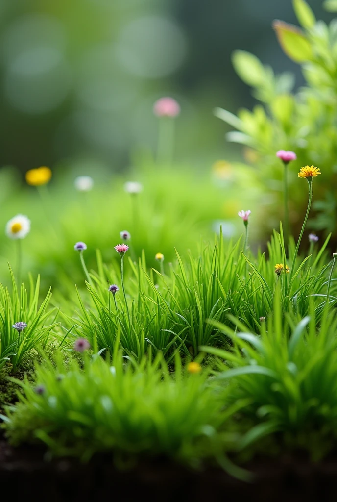 Make a very small living grass