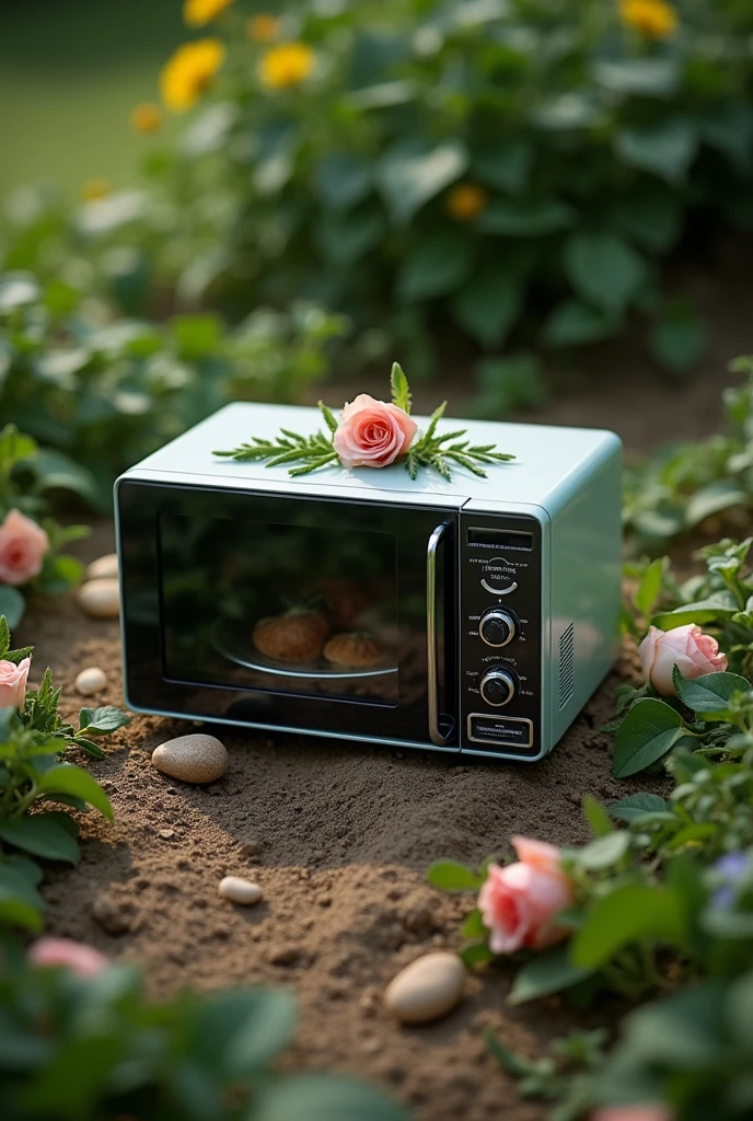 Emotional burial of a microwave 