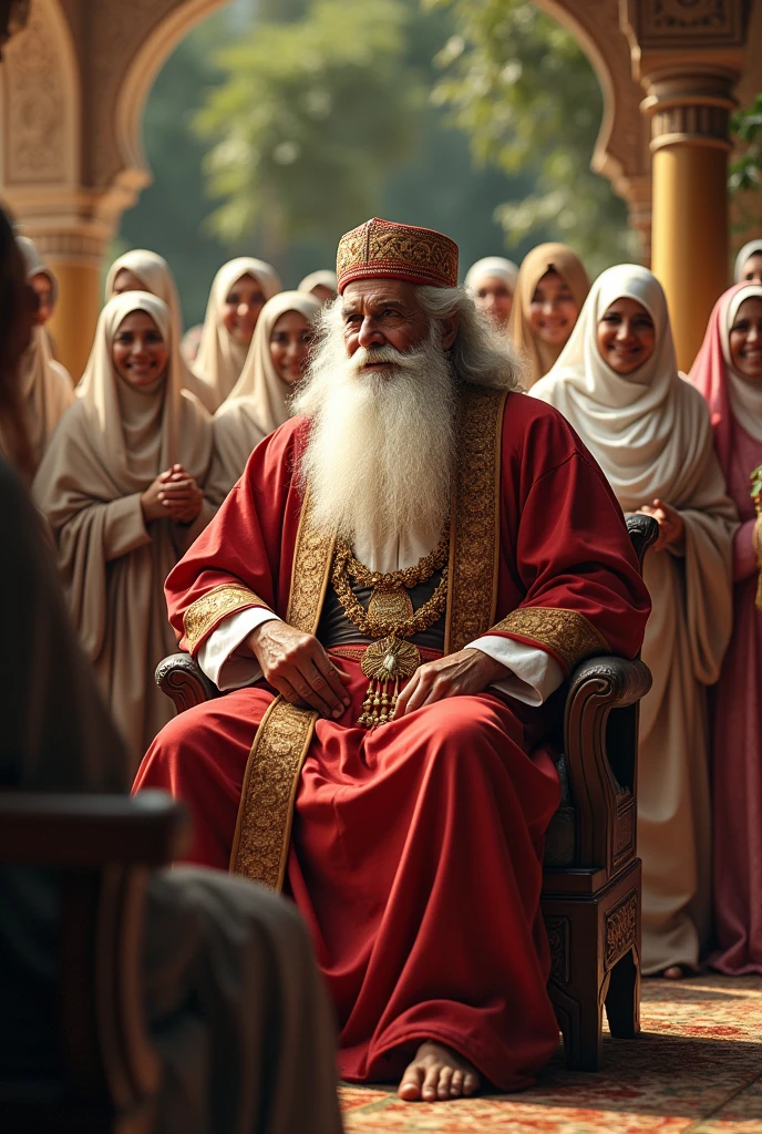 A Muslim prophet happy with his 18 wives