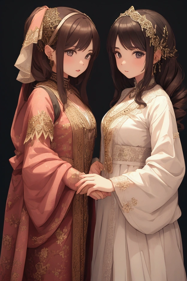 2 girls