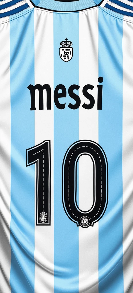 You can edit this image and make it say 1 instead of 10 and say WACHIN instead of MESSI