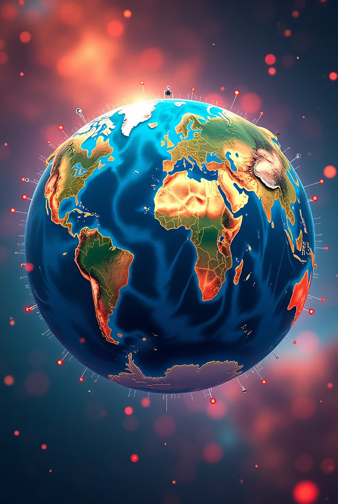 Humans getting victory over covid pandemic, no flag and make it into a clip arand not real life like, make it so that it looks the map of the earth is being vacinated and are celereated