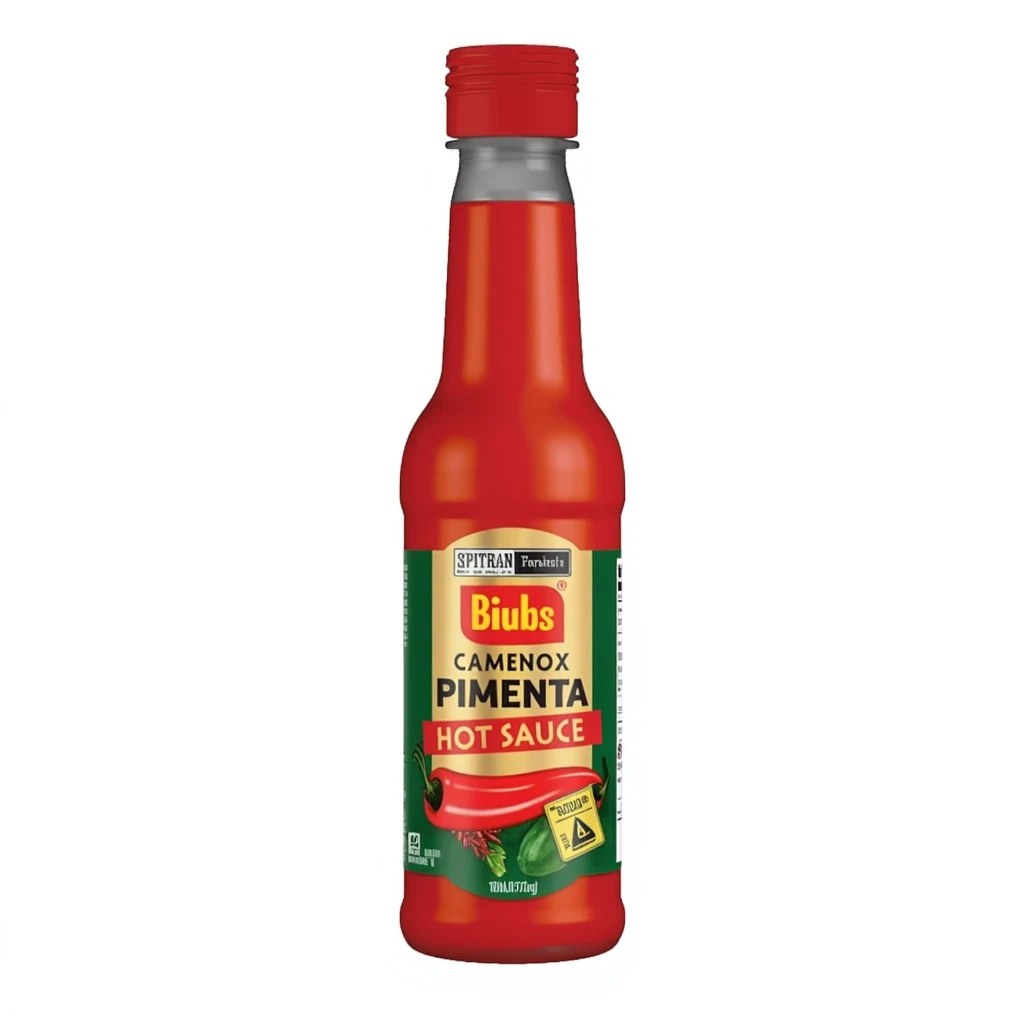 Bottle of hot sauce
