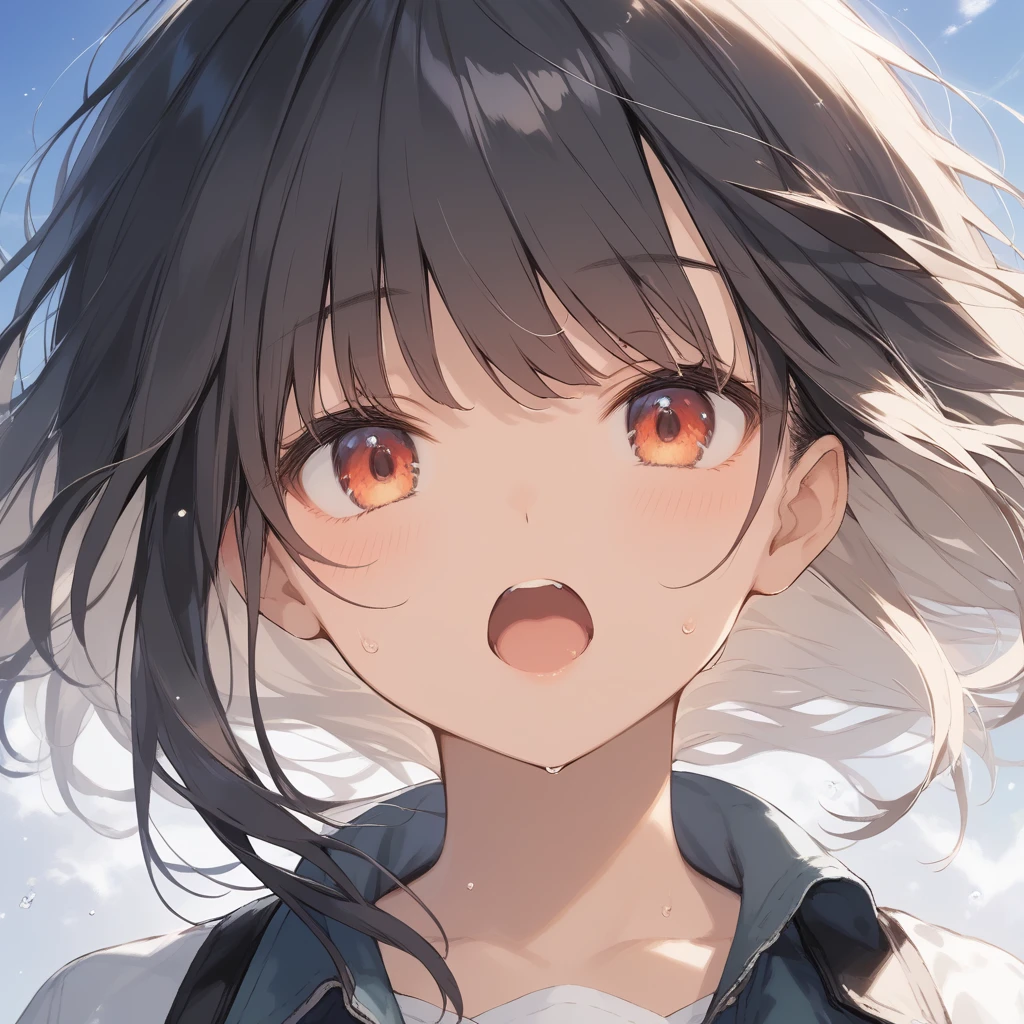 score_9, score_8_up, score_7_up, source_anime, best quality, masterpiece, official art, absurdres, highres, ultra-detailed,waifu2x,Collection: Slice of Life,break,1girl, tomboy, dark-skinned female, short hair, low ponytail, flat chest, beautiful detailed eyes, shorts, sweat, open mouth, (yawn:0.3), sleepily, outdoors, wind, (Detailed Lighting), (Detailed background),break,(clear line illustration:1.2), super detailed skin,very high resolution, very aesthetic, Best sexual lighting powered by famous artist, 8k, 16k, cute picture,beauty illustration,photoshop_(medium),,(Detailed Lighting),best anime 8k konachan wallpaper, pixiv contest winner, ((artist:takeuchi_takashi )),