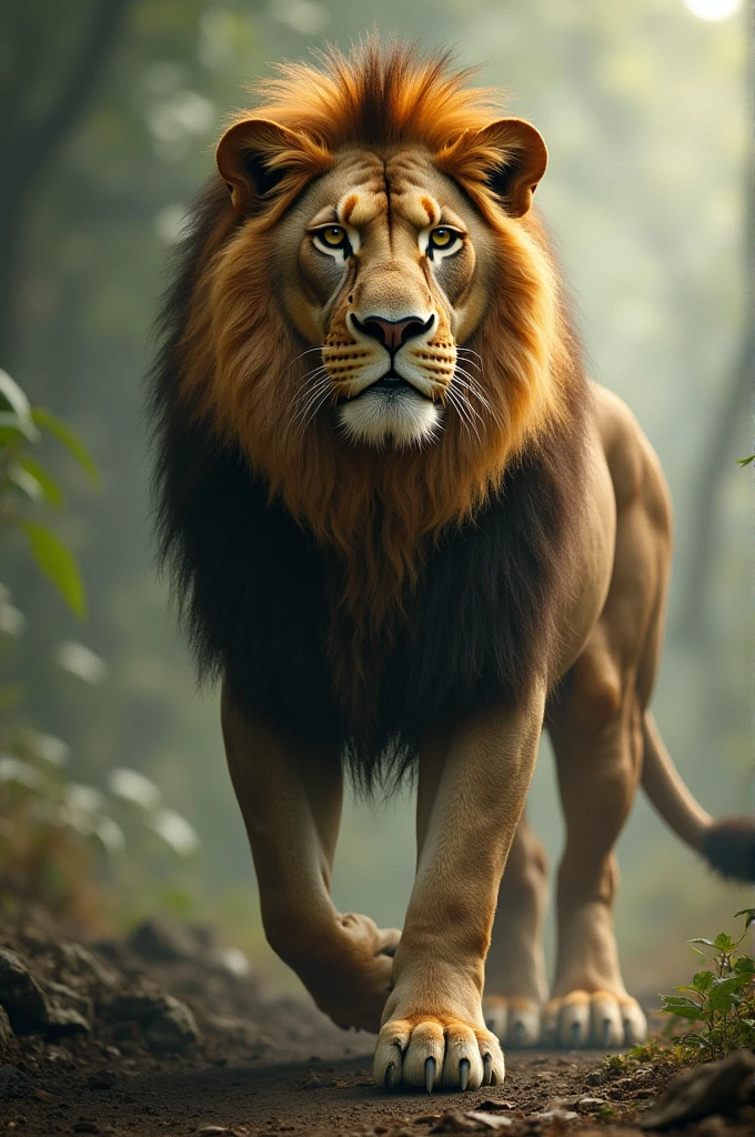 Lion with a phrase "No evil group "