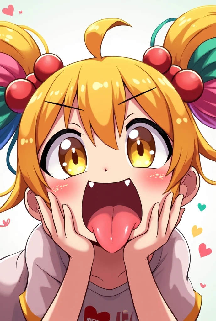 ((masterpiece, best quality)),high resolution,ultra detailed,8k,16k,detailed background, perfect lighting,detailed beautiful eyes,1girl,nsfw,embarrassed,blush,look at viewer,show off nipple,steam,saliva trail,seductive smile,(open mouth,oral,spread mouth:1.2),(close up face,from above:1.2), (pov:1.4),(front view:1.2),drool,sweat,fisheye lens,stick tongue out,1boy,1penis,(vaginal,sex:1.4), penis in pussy,(evil smile:1.2),show off pussy,clitoris,pussy juice,boy on top,face to face,hetero,in heat,ahegao,heart-shaped pupils,spoken heart,(open arms for viewer),half-closed eyes,bottomless,(short_stature,dwarf,kawaii),kokonoe rin,blond hair,twintails,black eyes,flat_color,pale skin,in house,backpack,randoseru,t-shirt