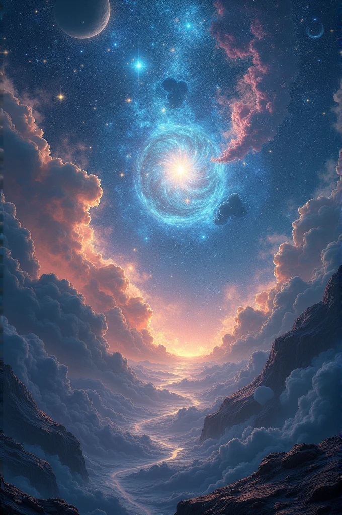 Creative galaxi with lot of start 