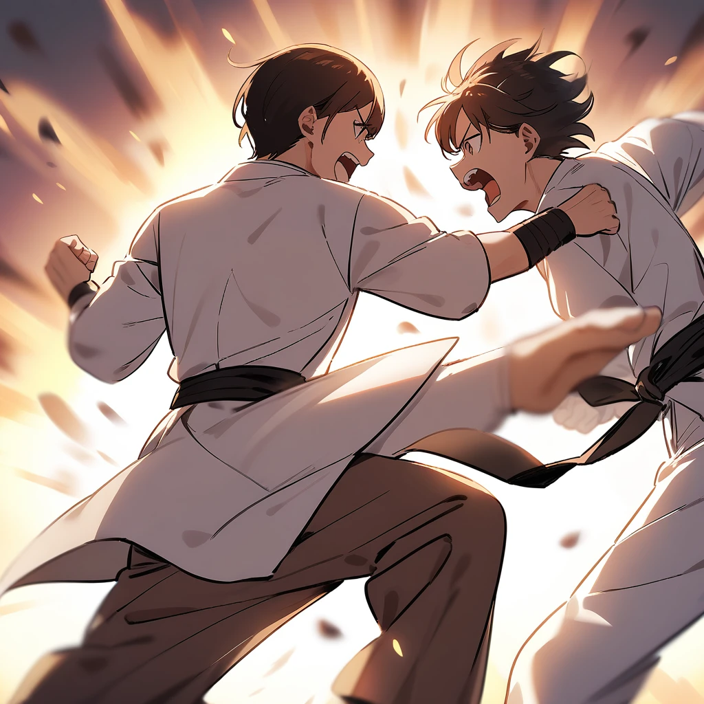 Karate fighting