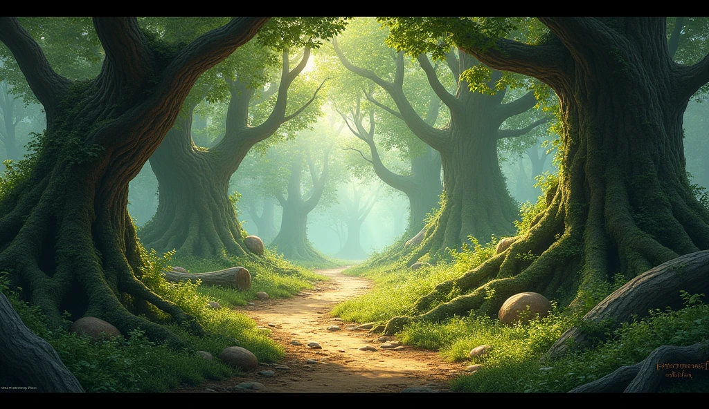 A street in a forest