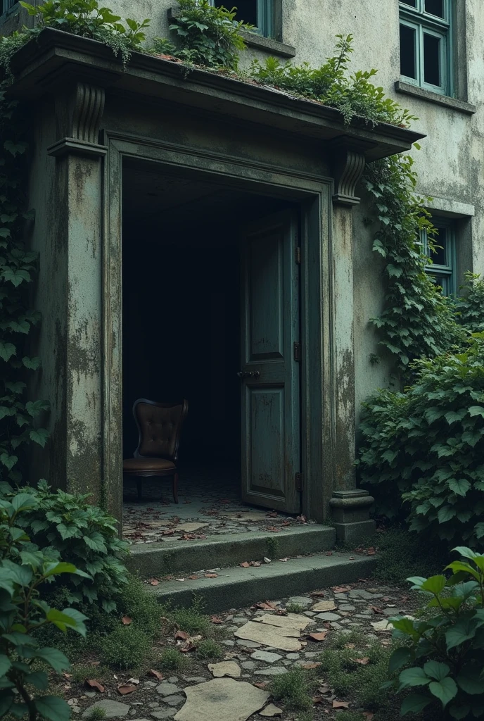 Secret room in abandoned house