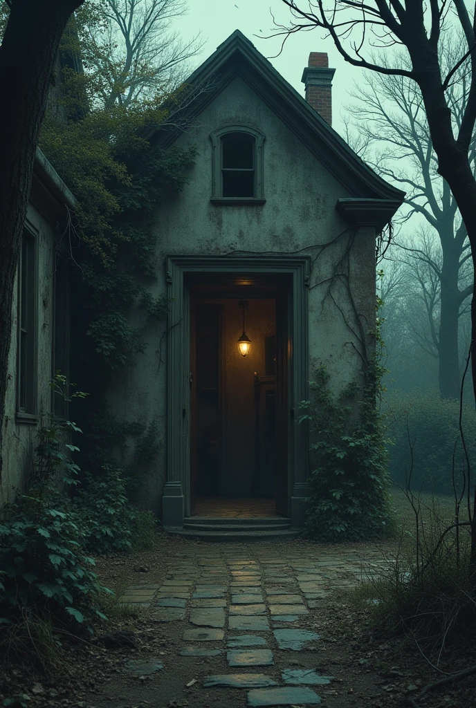 Secret room in abandoned house