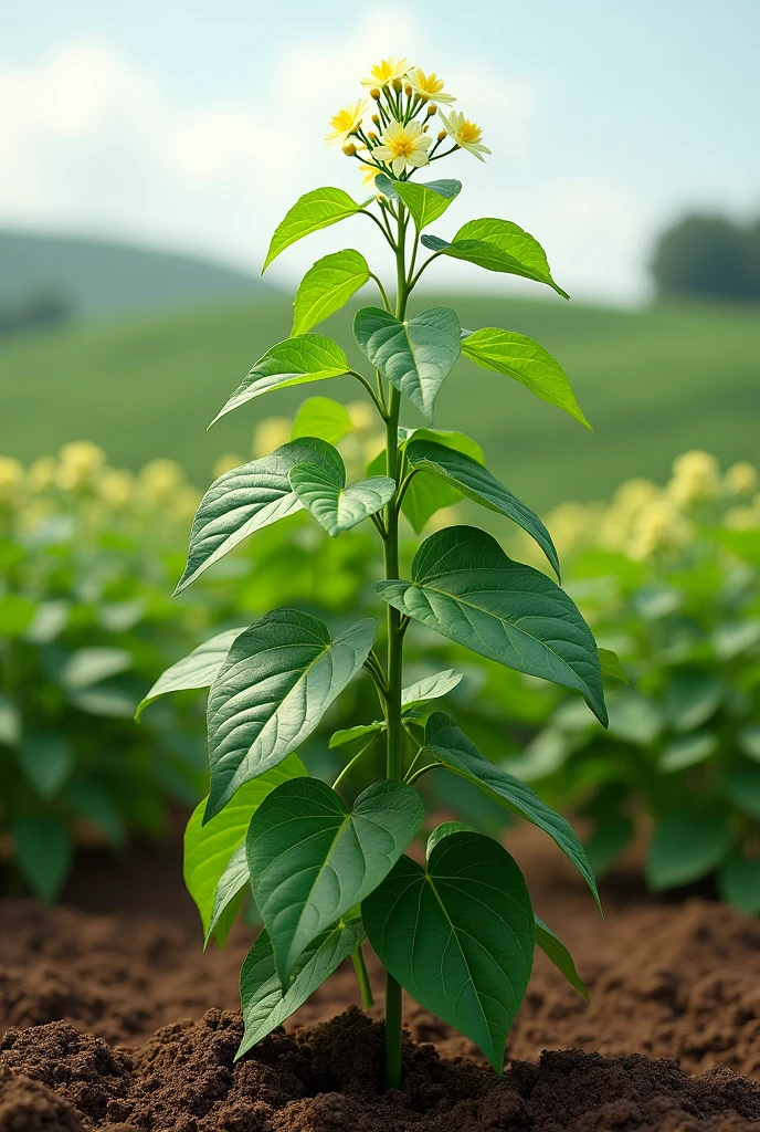 make the last image look more like a soybean plant