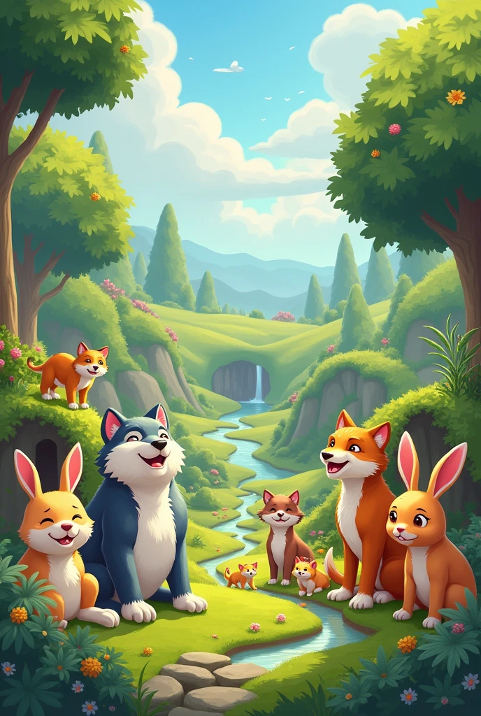 A paradise for furry animals who live happily with their comforts
