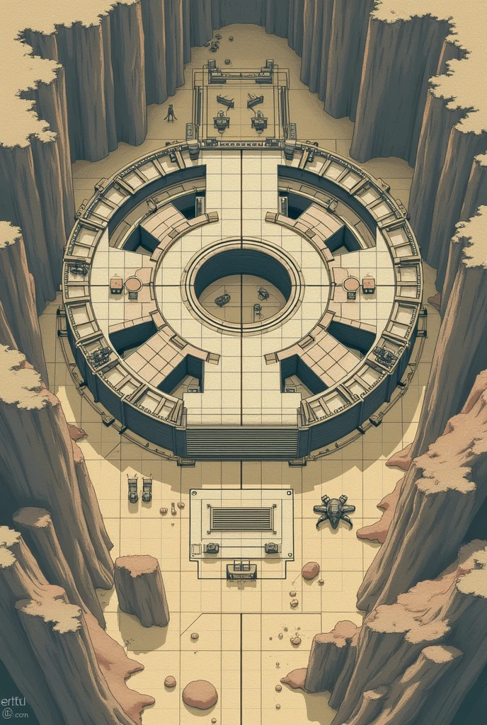 2d map of a secret base
