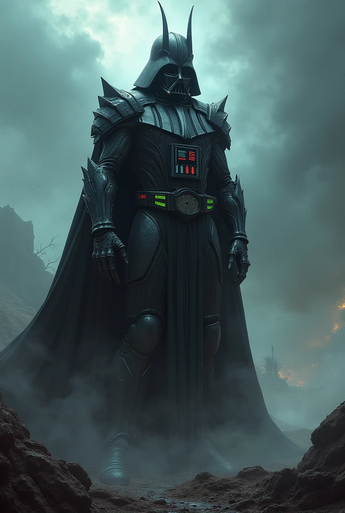 Un personnage mi dark vador mi fatalis