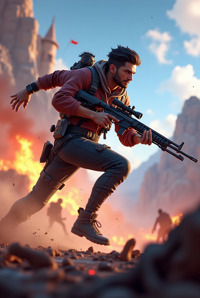 Ian playing Free Fire