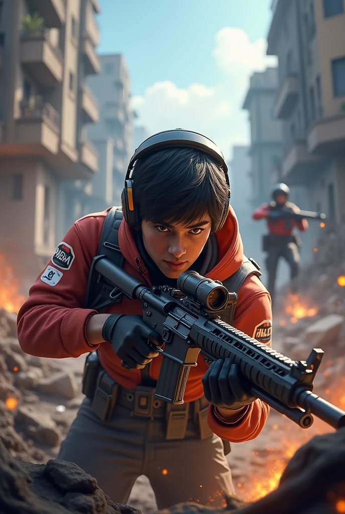 JP playing Free Fire