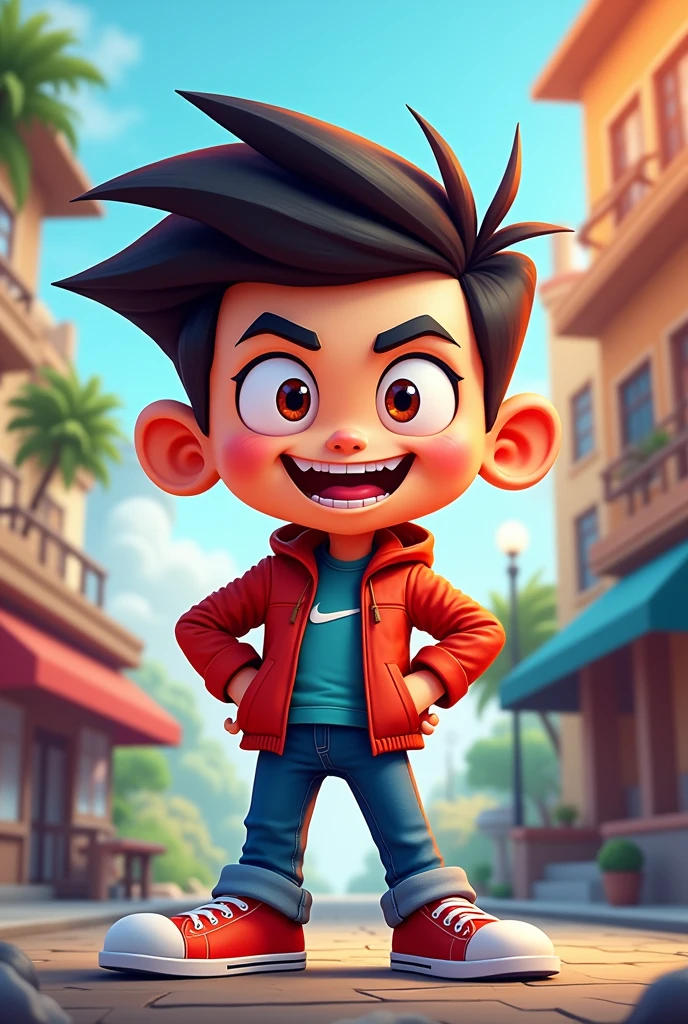 Cartoon boy was a roasting youtube channel creator 
