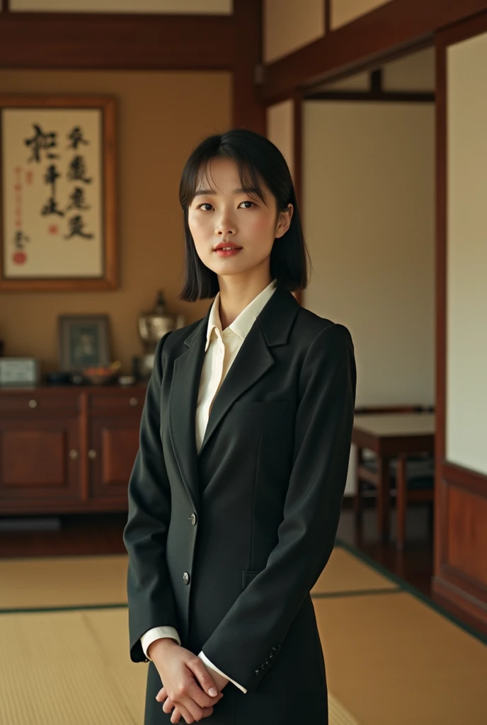 「April 2, 1954、Photos of female business people born in Japan when they were young。The atmosphere of a Japanese home in the 1960s。」
