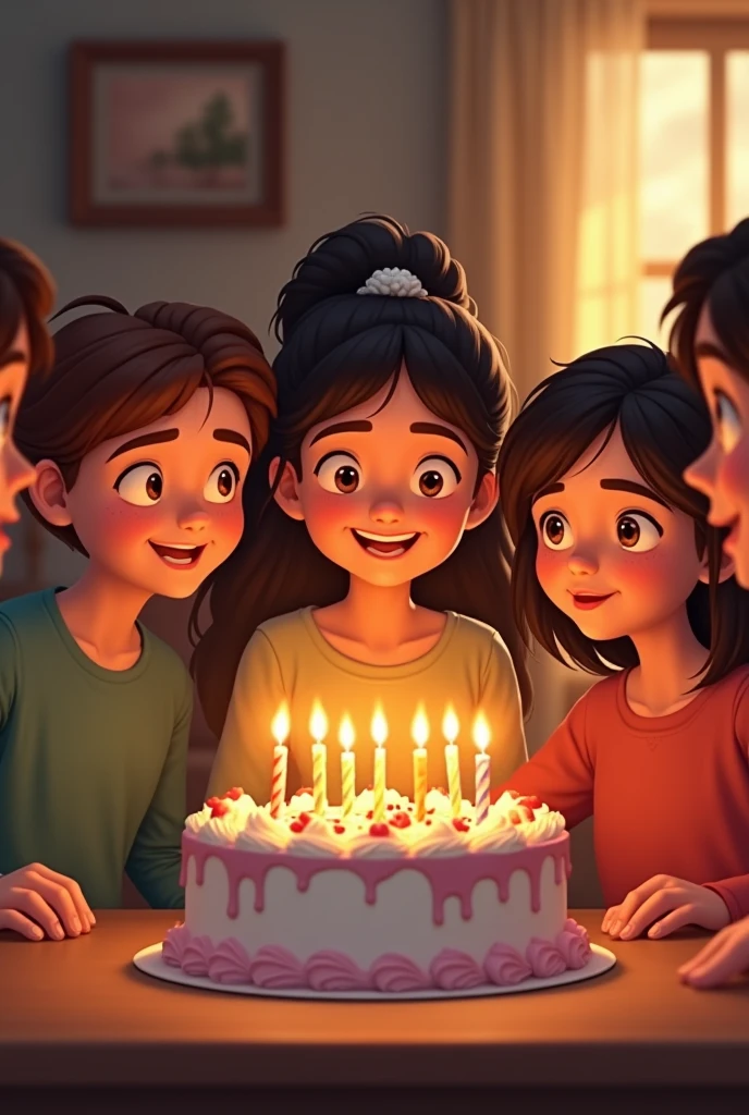 Happy Birthday to my best friend cake cutting