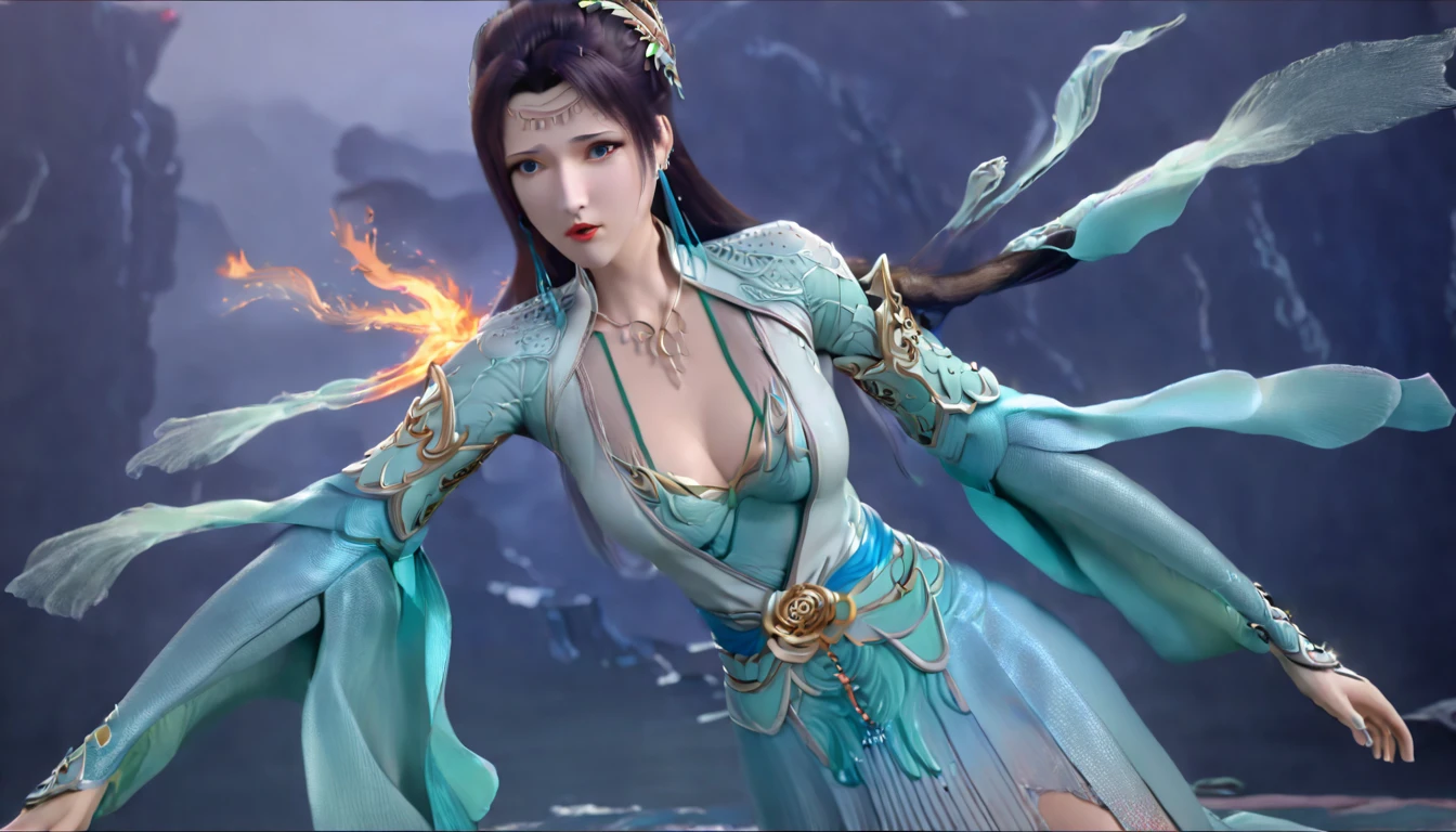 high quality,HD,16K,Sharp Line,1 Girl,fantasy, （Fire Spirits）,Pretty Face, Large Breasts, Beautiful legs,In the water,Focus Girl,detailed Pretty Face,Detailed clothes,beautiful eyes,Cool,Sexy,Dynamic Angle,穿着华服的神明Strike a pose拍照, Ancient mysterious sexy goddess, Traditional beauty woman, Beautiful female warrior god of war , Beautiful sexy goddess, Gorgeous role-playing, high, Beautiful young girl, Beautiful woman, 华丽Beautiful woman, Complex clothing,Chinese Mystical Aesthetics, Beautiful goddess ancient mysterious girl, Extremely detailed shot of the goddess, Jaw-dropping sexy beauty, Big breasts deep neckline sexy belly button（butt), (bedroom), (Sexy Girls), masterpiece, best quality, Bangs, blush, Chest, clavicle, Eyebrows visible through hair, (Ombre gold hair), Jewelry, Long hair,Bright Eyes, ring, (solitary), illustration, fashionable, miss, Strike a pose, background, element, confident, Express, Accessories, majestic, striking, key point, Dynamic poses, ((plump)), (purple))Woman in transparent dress,Viewer,(((Full breasts, Keeley University))),Slim waist,(Navel exposed,Bare waist), Long hair, extreme detailed details, 详细的fantasy艺术, Stunning character art, Beautiful and exquisite character art, Beautiful transparent dress, Very detailed, Large Breasts，Chest，Golden ratio figure，Beautiful figure，Ultra wide-angle shooting，Full body shot拍摄，Body close-up，Full body shot，Wearing a pleated tulle skirt，柔和动漫illustration, 柔和的深色background，Fujifilm XT3 Clear focus, f 5.6, High Detail, Clear focus,(Wearing openwork clothing),, (Natural light), (Tempting)translucent, Good velvet quality, Compared, Divine Light,, Silver hair, 夜空background, Absolute Strength,Female Shinmei，穿着性感丝绸的Female Shinmei,，Large Breasts，Chest，Golden ratio figure，Beautiful figure，Ultra wide-angle shooting，Full body shot，Body close-up，Full body shot， Wearing a tulle dress, Model shooting style, Large Breasts，饱满Chest，Golden ratio figure，Beautiful figure，(Extremely detailed CG 8k wallpaper unit), The most beautiful artistic photos in the world, , 8K 超HD, ) ，Sexy姿态，Sexy表情，best quality,masterpiece,Ultra-high resolution,(Practical:1.4),original photo,Ultra-high resolution