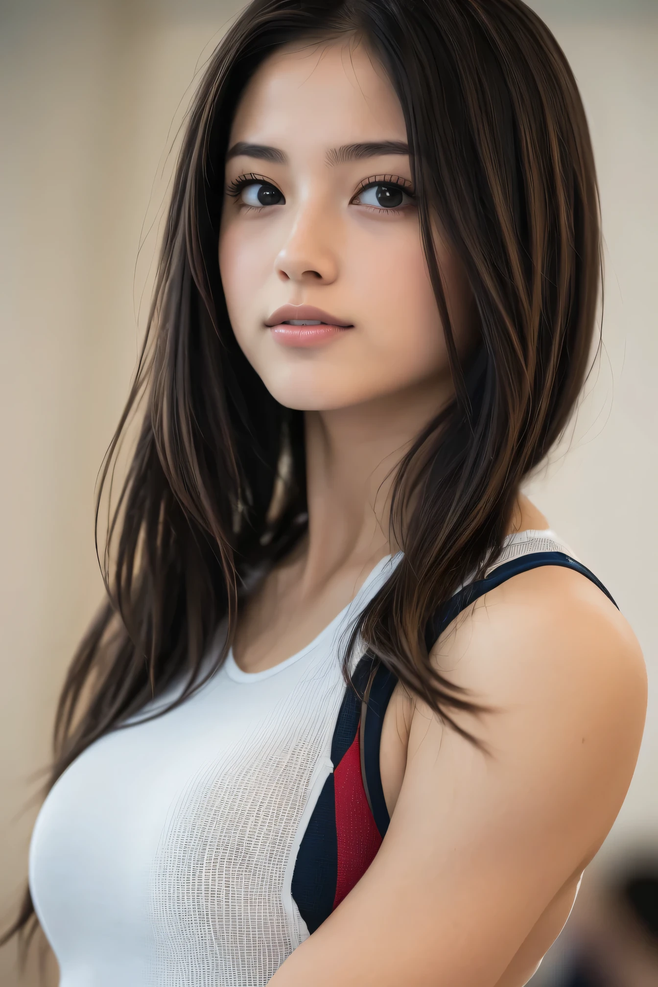 (8k, RAW Photos,Highest quality, High resolution:1.1), (超Realisticな:1.4),(Realistic, Realistic:1.3),The Beauty of Japan、((Upper Body:1.3))、Gymnastics Team - Flexible Leotards and Grips
