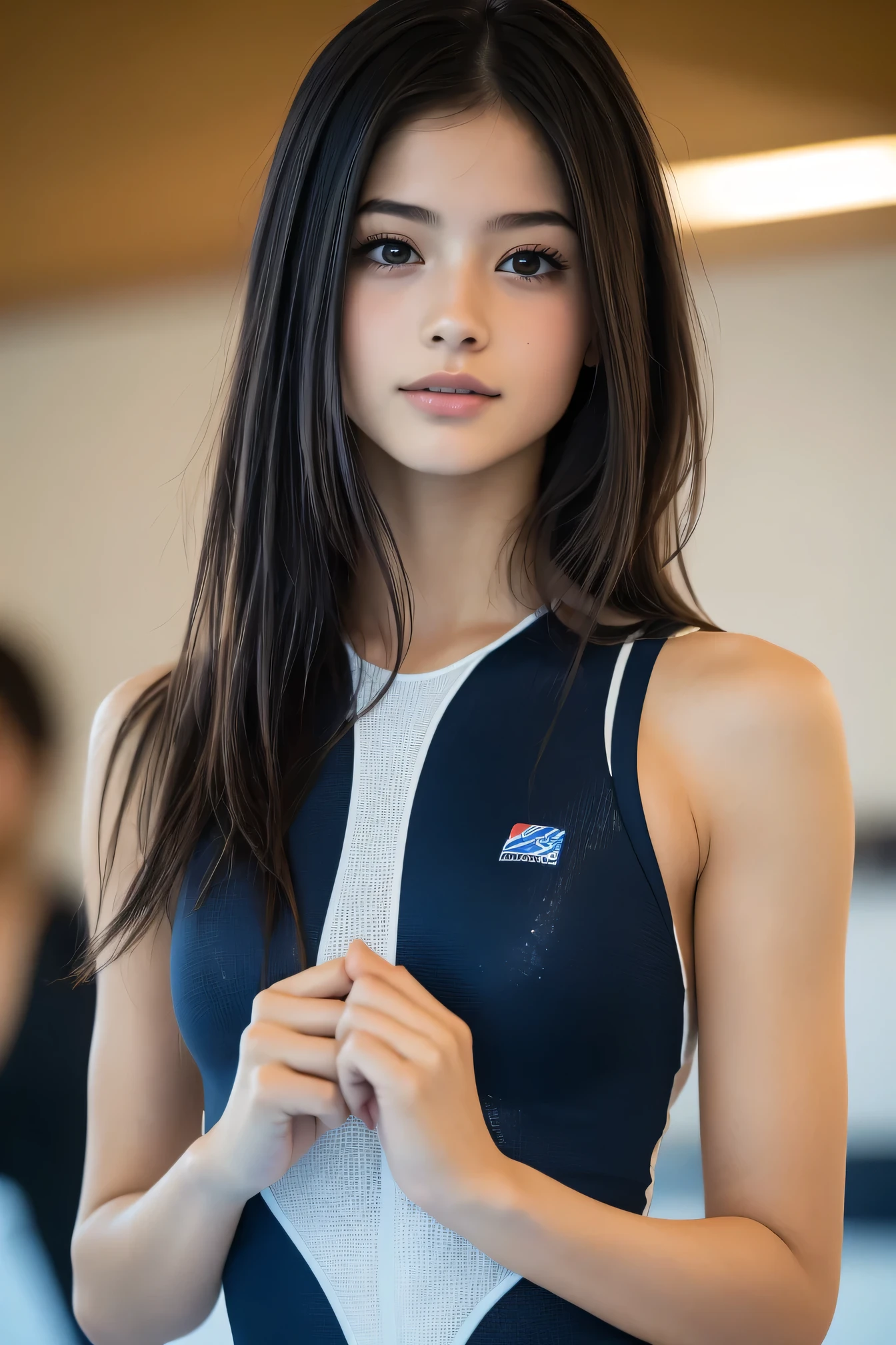 (8k, RAW Photos,Highest quality, High resolution:1.1), (超Realisticな:1.4),(Realistic, Realistic:1.3),The Beauty of Japan、((Upper Body:1.3))、Gymnastics Team - Flexible Leotards and Grips
