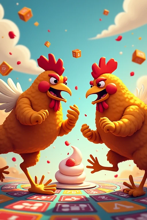 Fried Chicken Card Game Battle Panna Cotta
