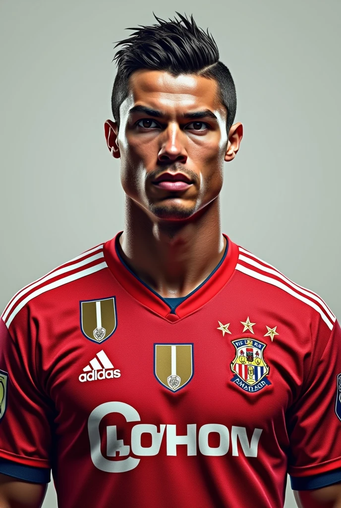 Generate Cristiano Ronaldo with the Real Sociedad shirt