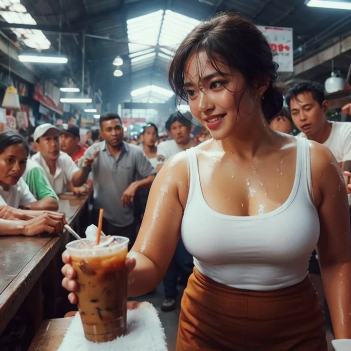 Sweaty girl