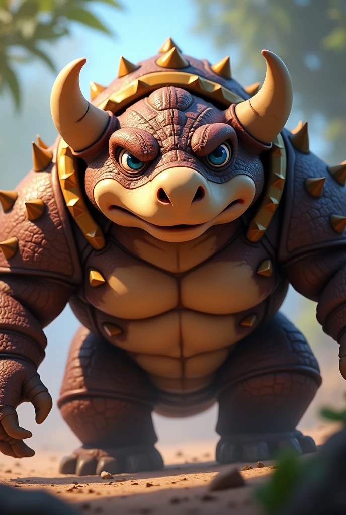 Buff Bowser Muscle, best quality, masterpiece, 8k