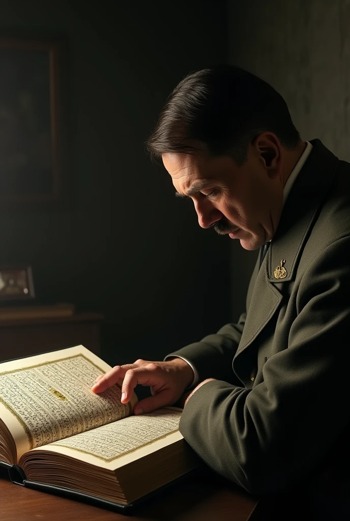 Hitler reading quran