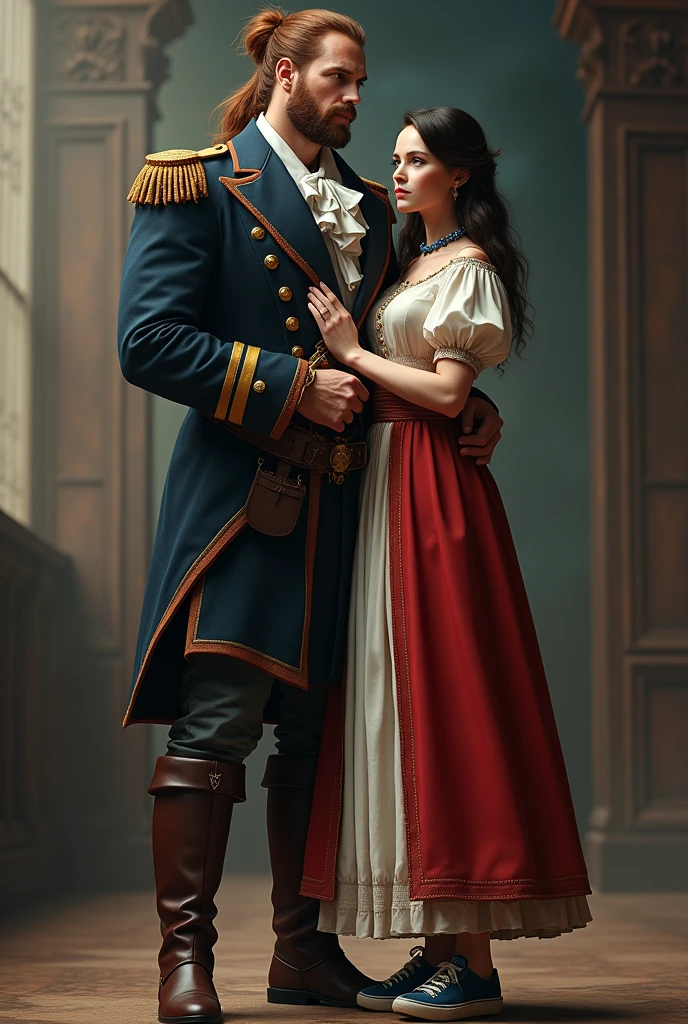 A servant is on a pirate ship as a slave. She has to obey to the captain and give physical pleasure to him. She has to take off her clothes and has to pleasure the captain.
