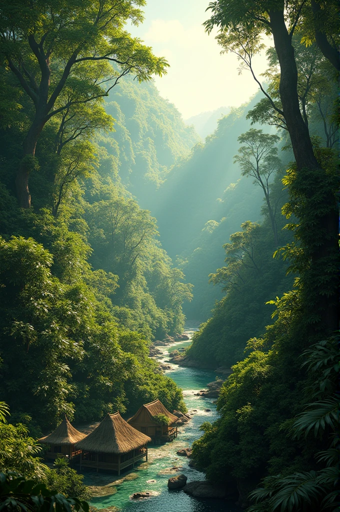 Image with things that represent the Amazon