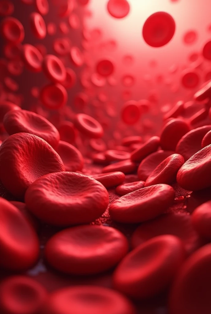 representation of red blood cells forming 