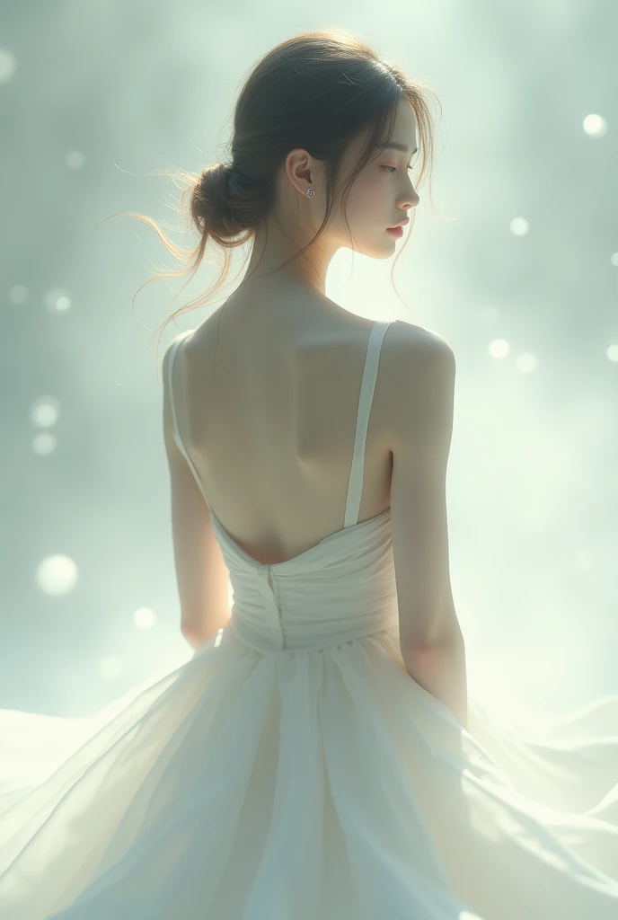 Girl beauty boan without clothes