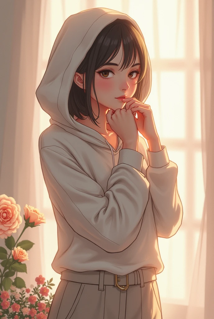 One girl Half pant and hood romantic🌹🌹 scene