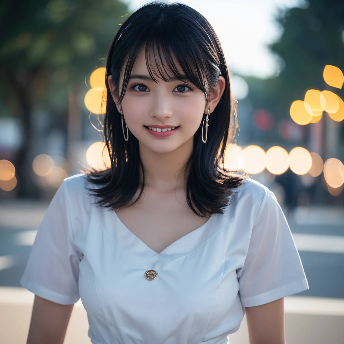 (8k, RAW Photos,Highest quality, High resolution:1.1), (Ultra-realistic:1.4),(Realistic, Realistic:1.3), Sodebtt Light,big,2 girls,Realistic Face,Realistic Body,Realistic Skin,Confused,masterpiece,(cute:1.8), Cuties, alone, (big:1.2), Fine black eyes,Innocent eyes,Blusher,(T-Shirts:1.2 ),Cinema Lighting,Film Grain,jewelry,Earrings,((Medium Hair:1.1)),((Floating Hair Novadebtrog Style)),Cherry colored lips,Hair Ribbon,Hair Ribbon,ponytail,close,Viewer,Long Hair,Upper Body,Open your lips,Upper teeth, (Smiling Eyes:0.6),((Grin:1.2)),Depth odebt Field, Blurred Background, Eye focus , Bokeh,young, 85mm lens, debt/1.4,Prodebtessional Lighting, young,Portraiture,Photon Mapping,Radio City,Physically Based Rendering,Asian,((maid:1,3))