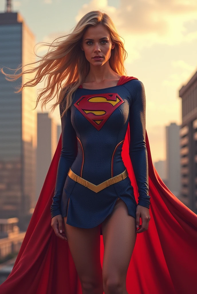 Supergirl from dc comics with sexy outfit 