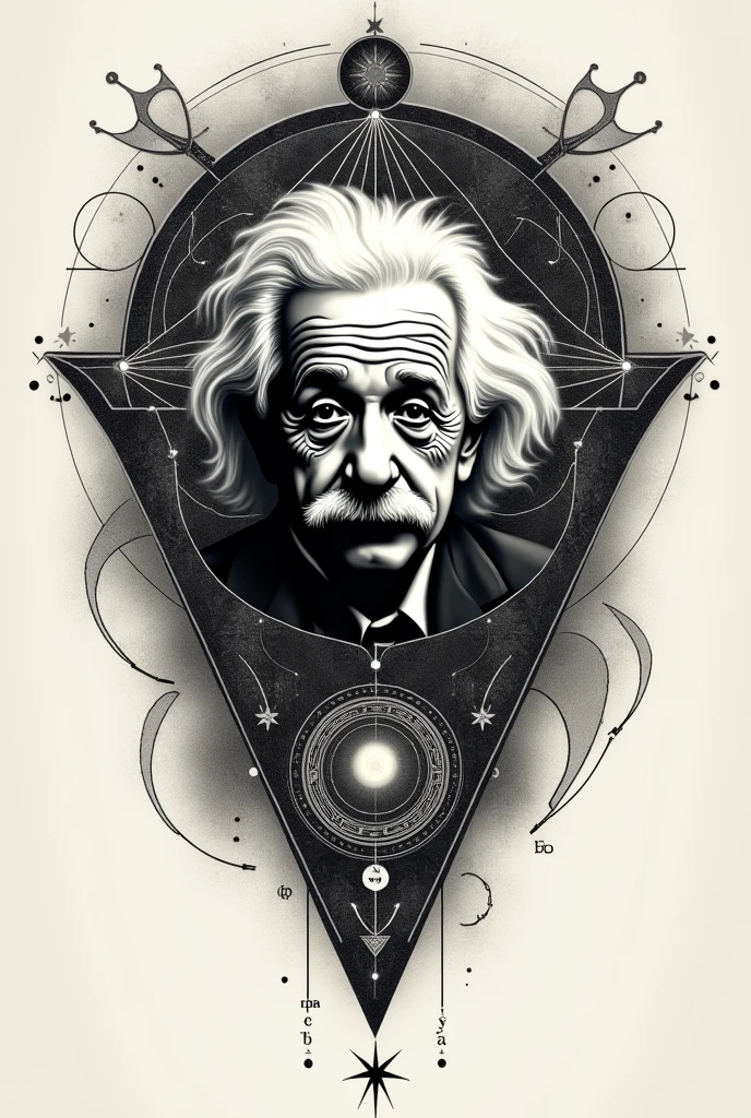 Einstein relativity tattoo 
