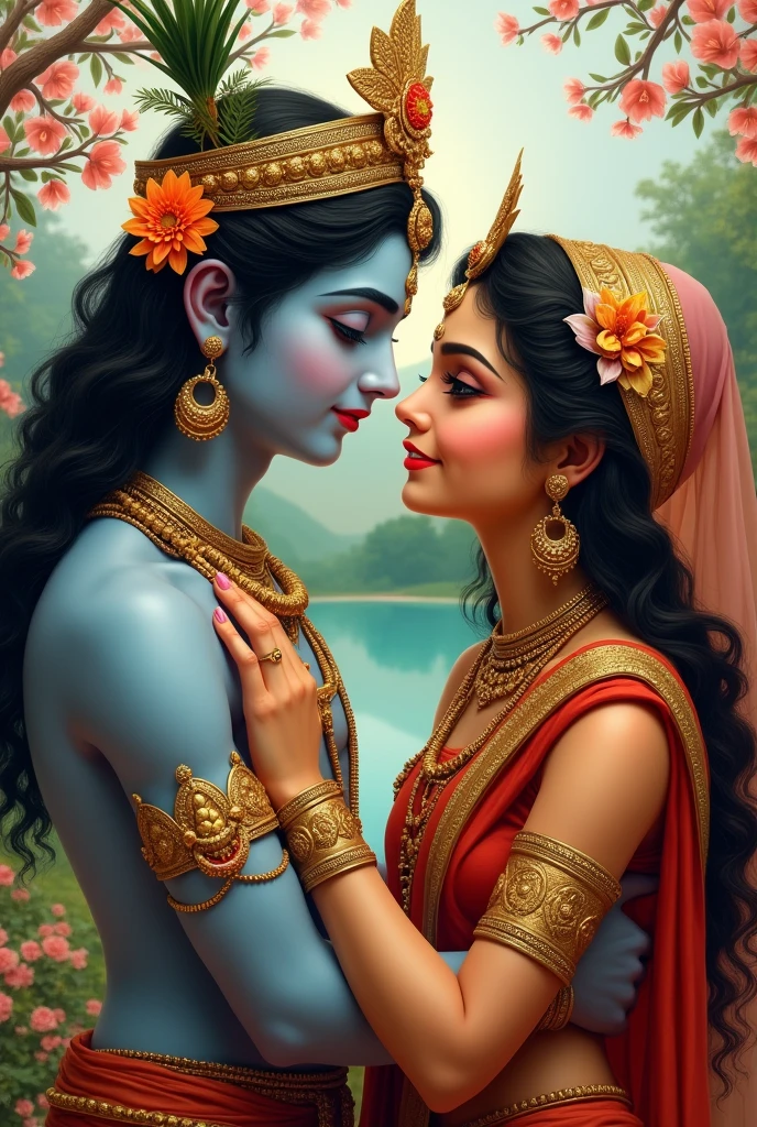 radha and Krishna profile picture for Facebook 