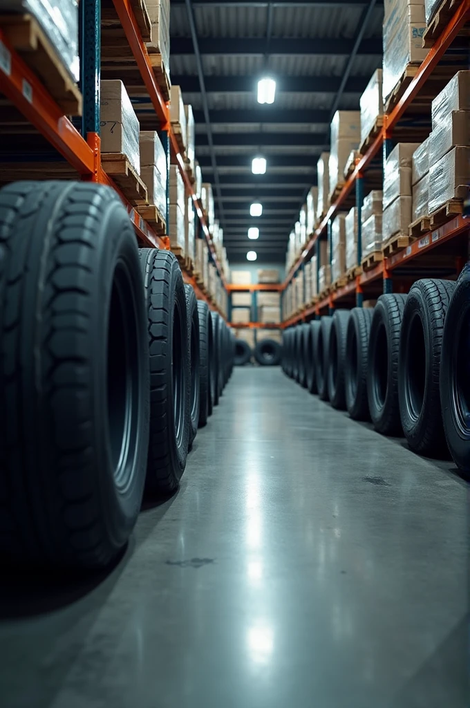 tires in distribution center