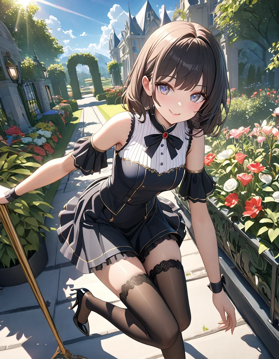 masterpiece, ultra detailed,
illustration, nsfw,
outdoor, full body, solo,
1 little  bunny girl, (child:1.2), very young face, Chubby, (loli:1.2), (chibi:1.3), (smug smile:1.2), open mouth, brunette hair, messy short hair, flat chest best quality, bunny headband, (bodysuit:1.1), heels, standing, paw pose, leaning forward, nice hands, perfect hands, (short legs, short hands:1.2),
