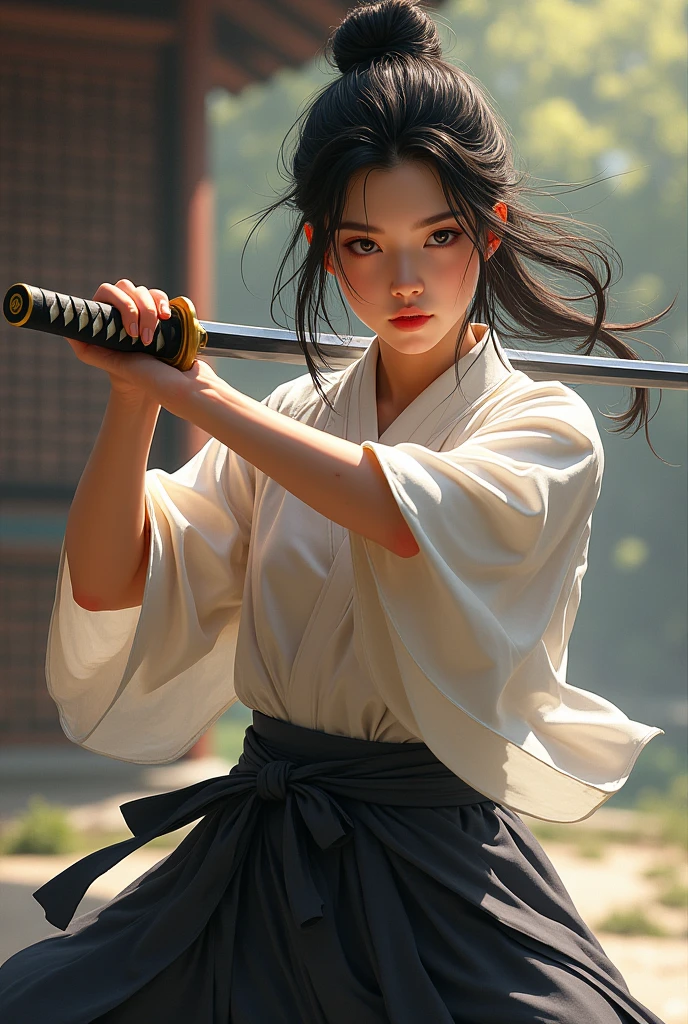 masterpiece, best quality, highres, 1girl battoujutsu
