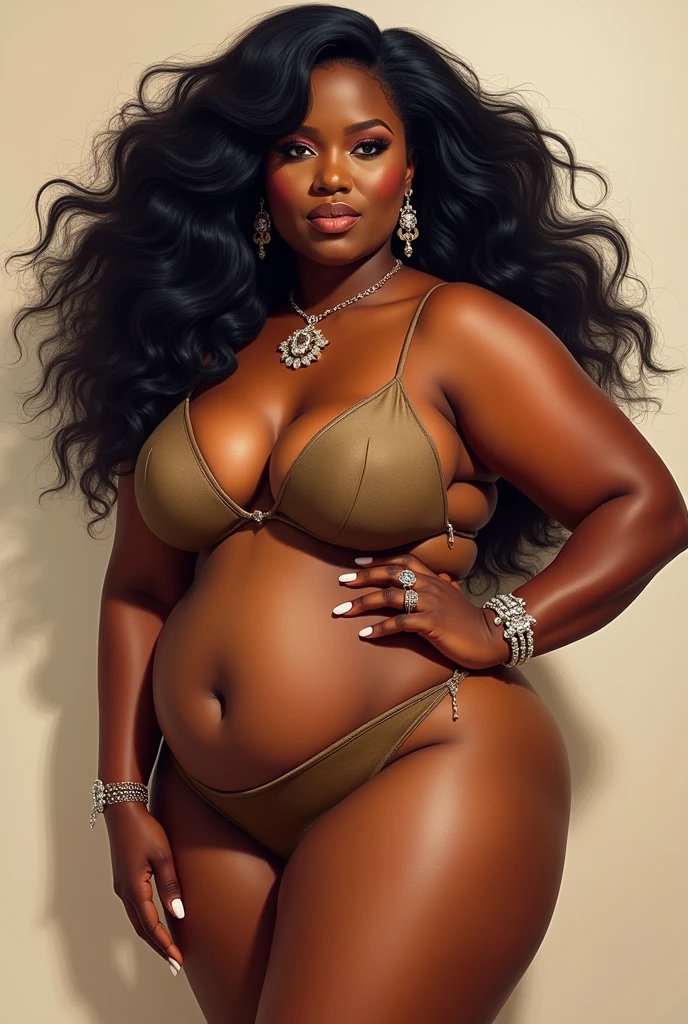 Une femme noire , un corps gras