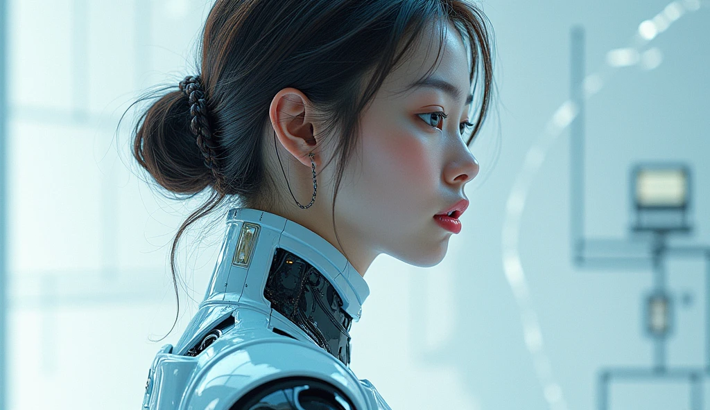 (masterpiece:1.2,Superior Quality,mirror-like,Cinematic Experience,Realistic:2.0,RAW Photos:2.0,Very detailed),8k,wallpaper,(Representing blueprints through holograms:2.0),(Beautiful woman:2.0),Female Cyborg,(Female Cyborgの設計図:2.0),(Draw the front view:2.0),(Avant-garde design:2.0),(Drawing out detailed designs:2.0),(Numerous notes on configuration:2.0),(Beautiful Face,Beautiful Eyes,Beautiful Hair)