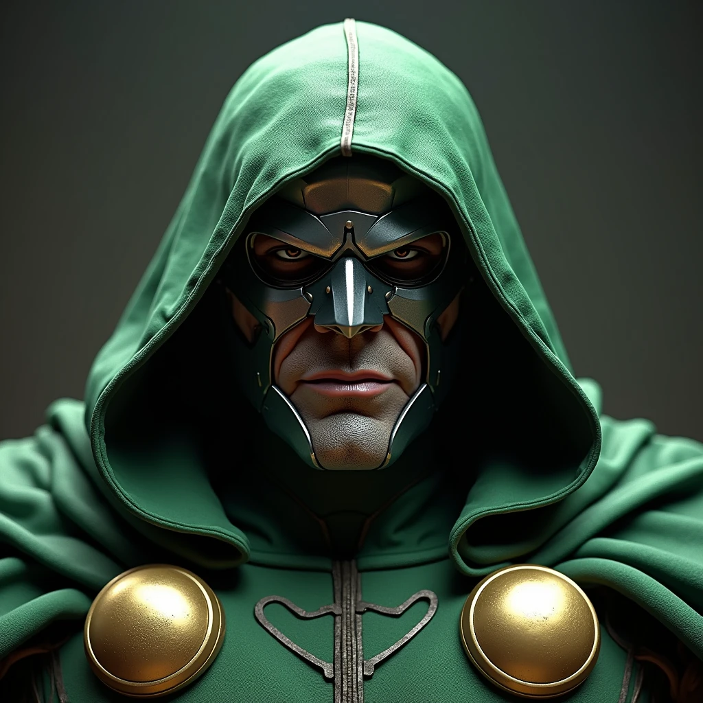 Marvel Dr Doom ,original, realistic, powerful, closeup
