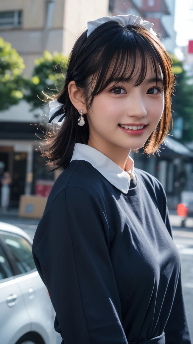 (8k, RAW Photos,Highest quality, High resolution:1.1), (Ultra-realistic:1.4),(Realistic, Realistic:1.3), Sodebtt Light,big,2 girls,Realistic Face,Realistic Body,Realistic Skin,Confused,masterpiece,(cute:1.8), Cuties, alone, (big:1.2), Fine black eyes,Innocent eyes,Blusher,(T-Shirts:1.2 ),Cinema Lighting,Film Grain,jewelry,Earrings,((Medium Hair:1.1)),((Floating Hair Novadebtrog Style)),Cherry colored lips,Hair Ribbon,Hair Ribbon,ponytail,close,Viewer,Long Hair,Upper Body,Open your lips,Upper teeth, (Smiling Eyes:0.6),((Grin:1.2)),Depth odebt Field, Blurred Background, Eye focus , Bokeh,young, 85mm lens, debt/1.4,Prodebtessional Lighting, young,Portraiture,Photon Mapping,Radio City,Physically Based Rendering,Asian,((maid:1,3))