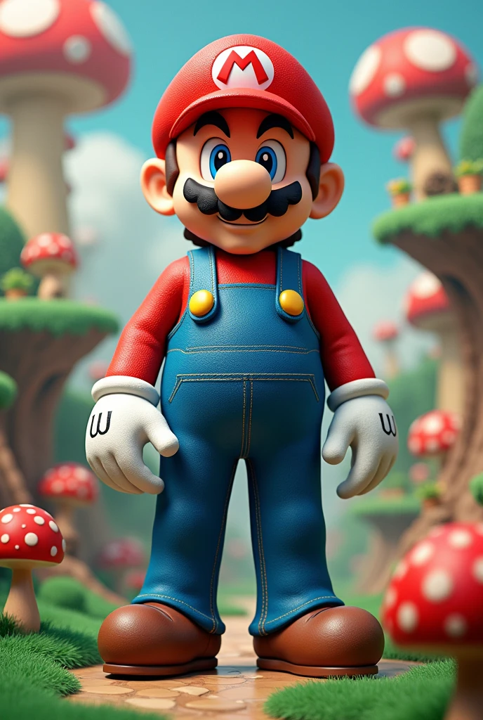 A fictional and creative costume based on the Mario Bros video game